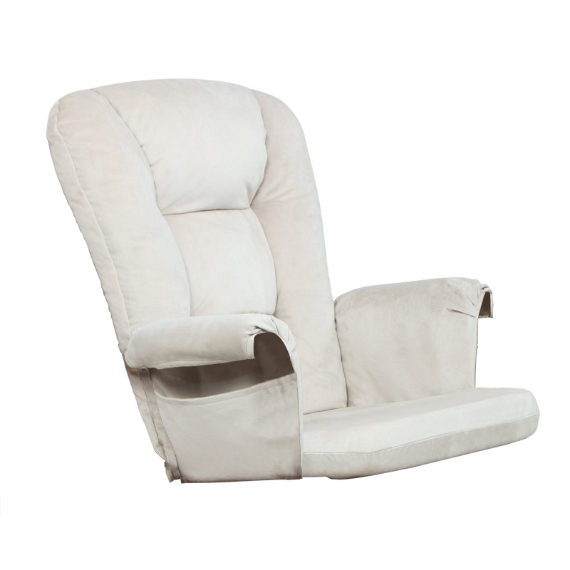 Glider Chair Seat Back Arm Cushion Beige